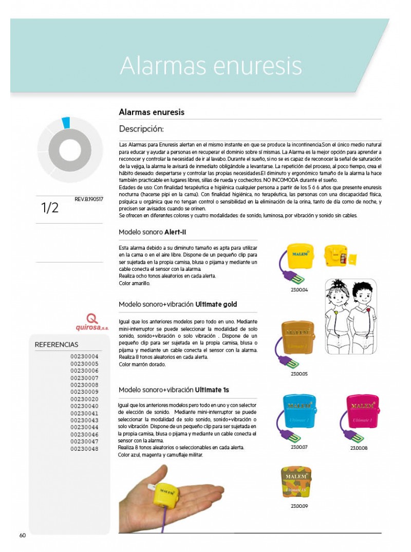 ALARMAS ENURESIS Información de Venta, PDF